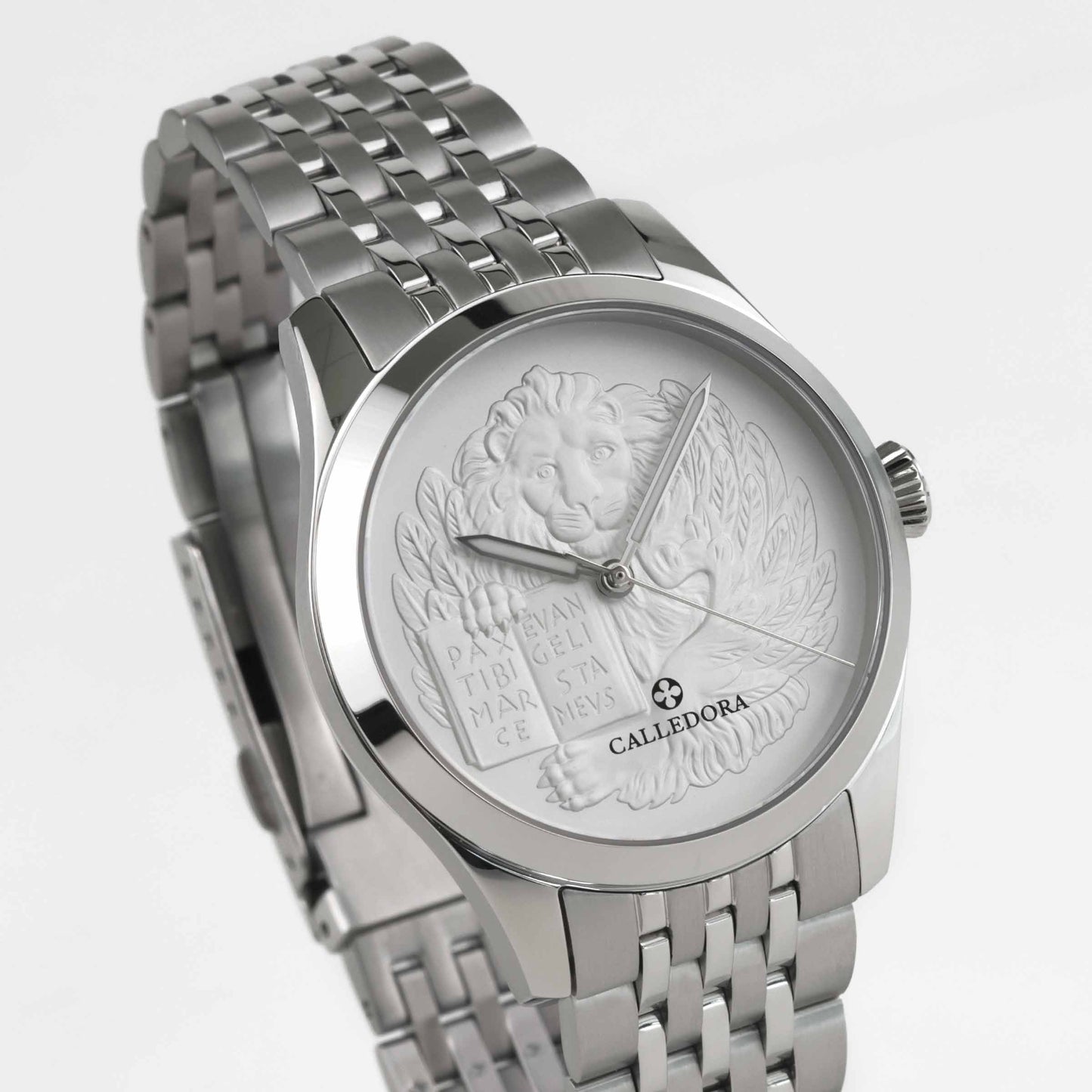 LEONE MARCIANO BIANCO - BRACCIALE ACCIAIO
