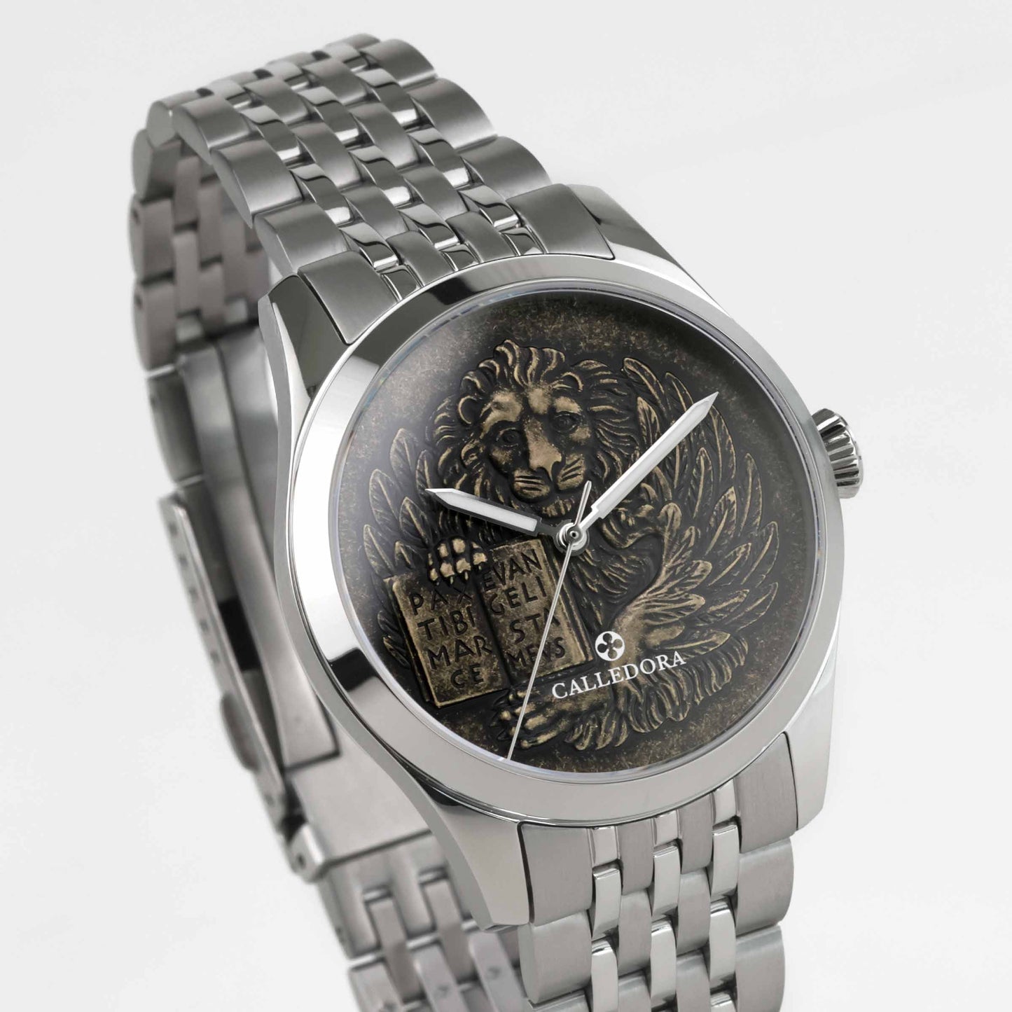LEONE MARCIANO ORO - BRACCIALE ACCIAIO