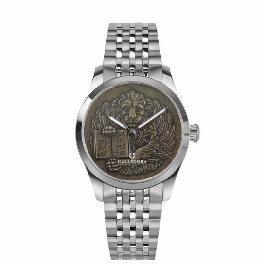 LEONE MARCIANO ORO - BRACCIALE ACCIAIO